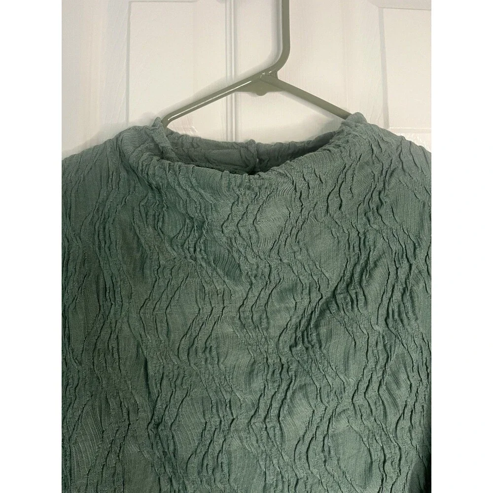 Anthropologie Textured Funnel-Neck Top Women Size Small